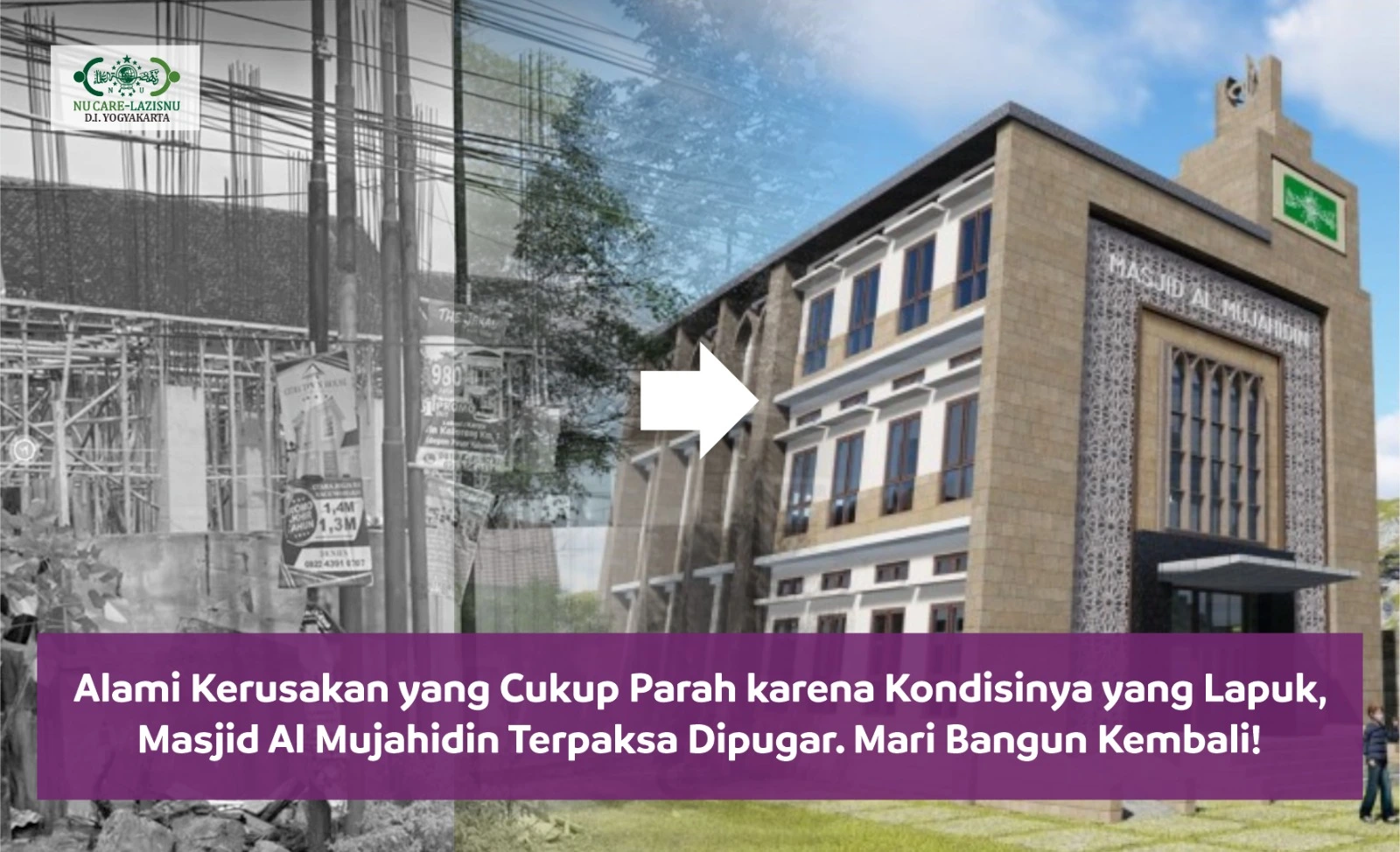 Sedekah Renovasi untuk Masjid Tua Sleman