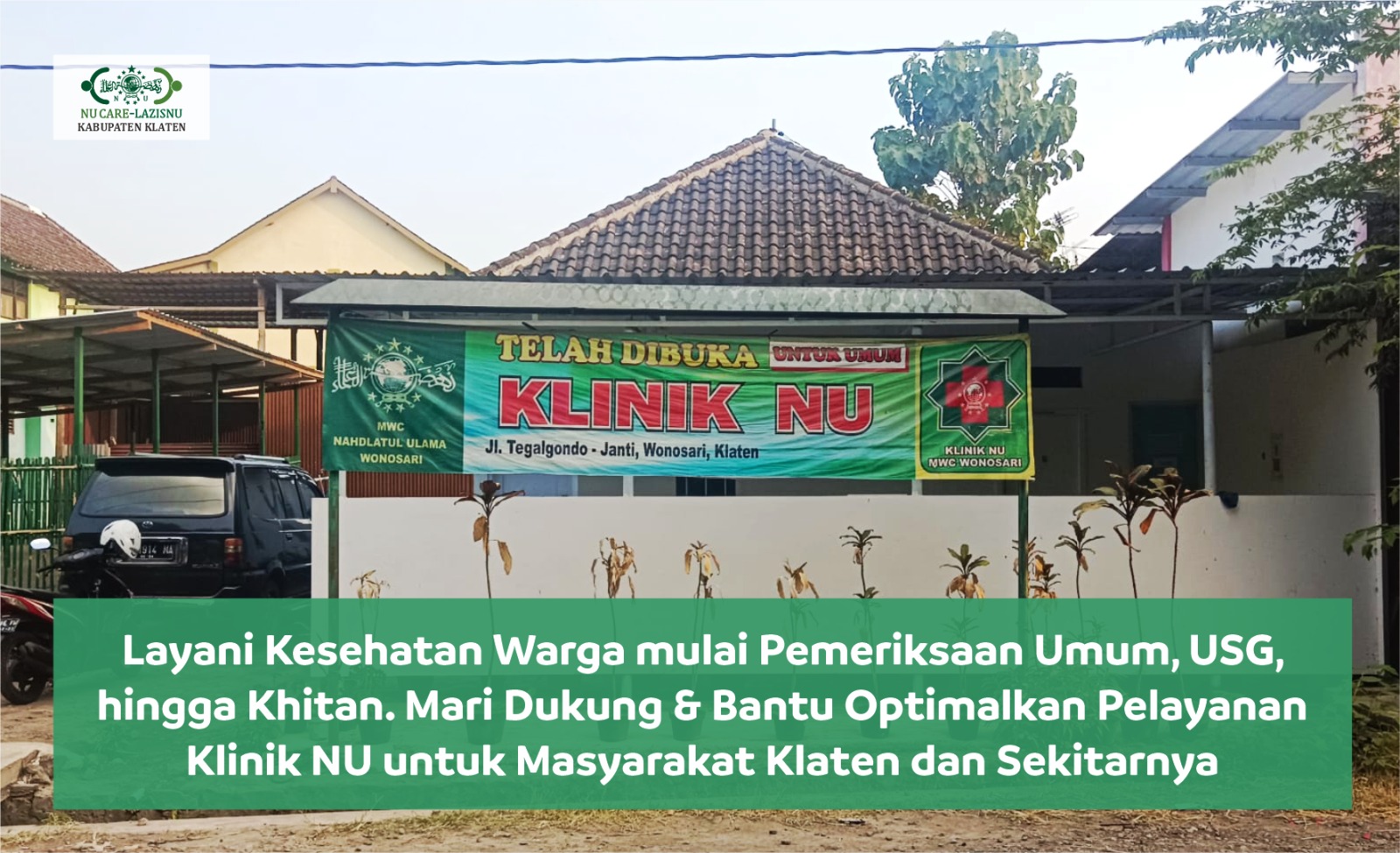 Bantu Klinik NU Klaten Beri Pelayanan Optimal untuk Warga